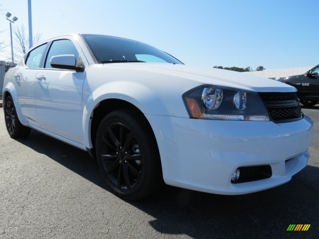 New Bright White 2013 Dodge Avenger SXT Blacktop Exterior Photo #78433574