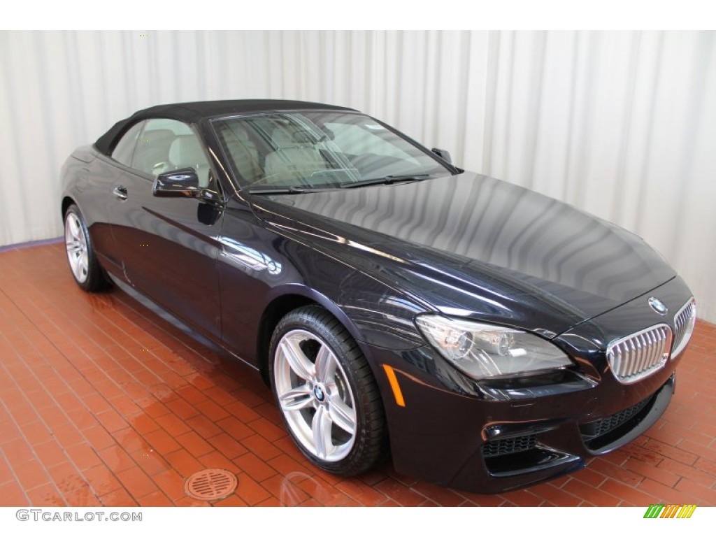 2013 6 Series 650i xDrive Convertible - Carbon Black Metallic / Black photo #1