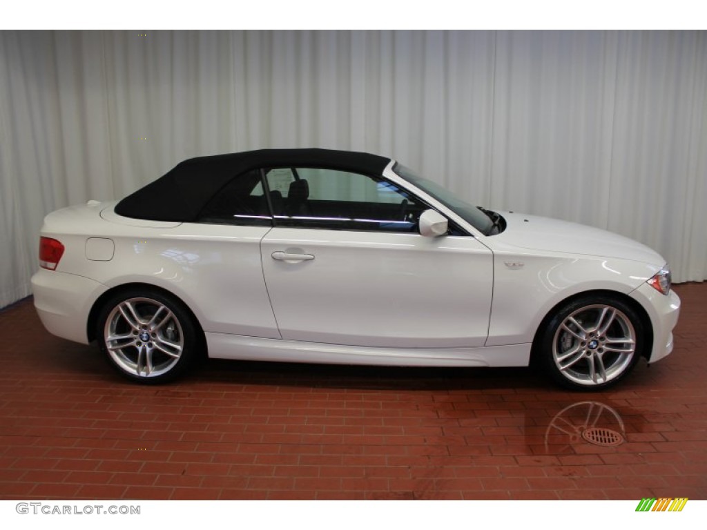 2013 1 Series 135i Convertible - Alpine White / Black photo #3