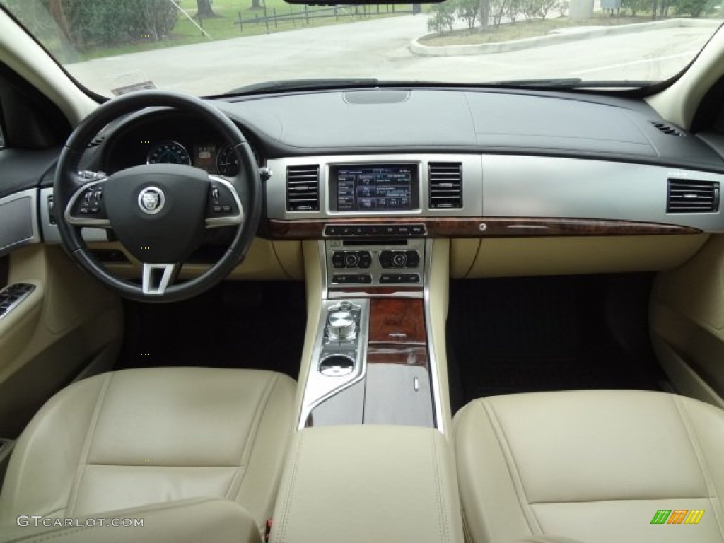 2012 Jaguar XF Standard XF Model Barley/Warm Charcoal Dashboard Photo #78435107