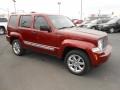 2008 Inferno Red Crystal Pearl Jeep Liberty Limited 4x4  photo #2
