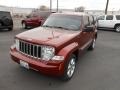 2008 Inferno Red Crystal Pearl Jeep Liberty Limited 4x4  photo #3