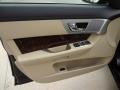 2012 Jaguar XF Barley/Warm Charcoal Interior Door Panel Photo
