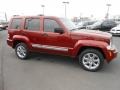 2008 Inferno Red Crystal Pearl Jeep Liberty Limited 4x4  photo #10
