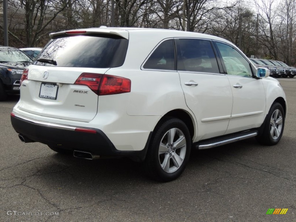 2010 MDX Technology - Aspen White Pearl / Taupe Gray photo #5