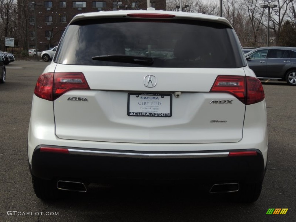 2010 MDX Technology - Aspen White Pearl / Taupe Gray photo #6