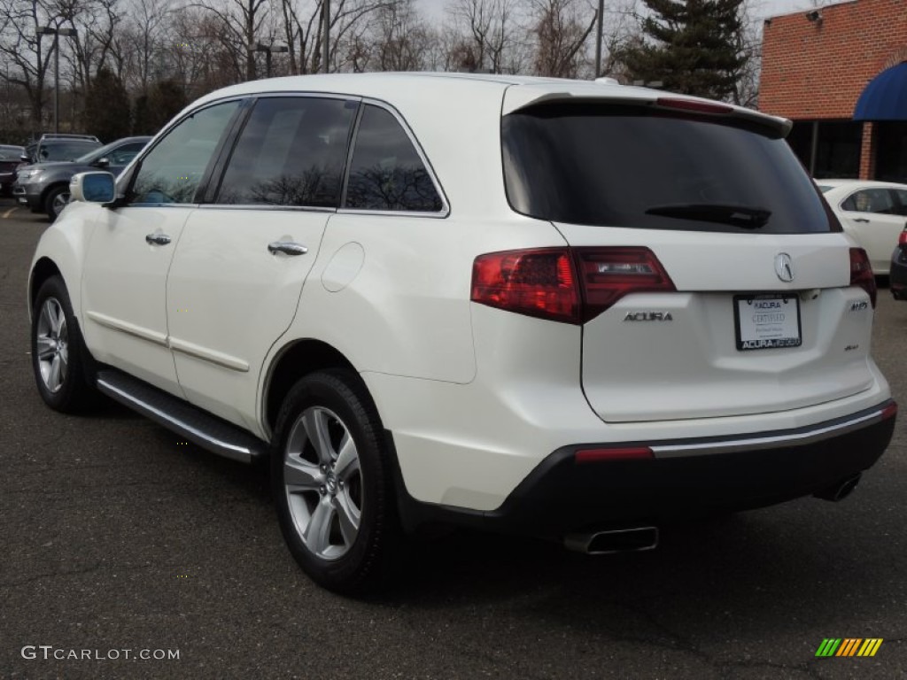 2010 MDX Technology - Aspen White Pearl / Taupe Gray photo #7
