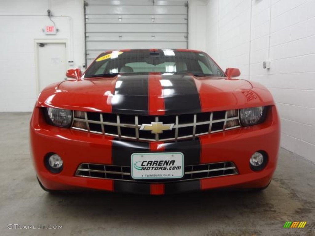 2011 Camaro LT Coupe - Victory Red / Gray photo #3