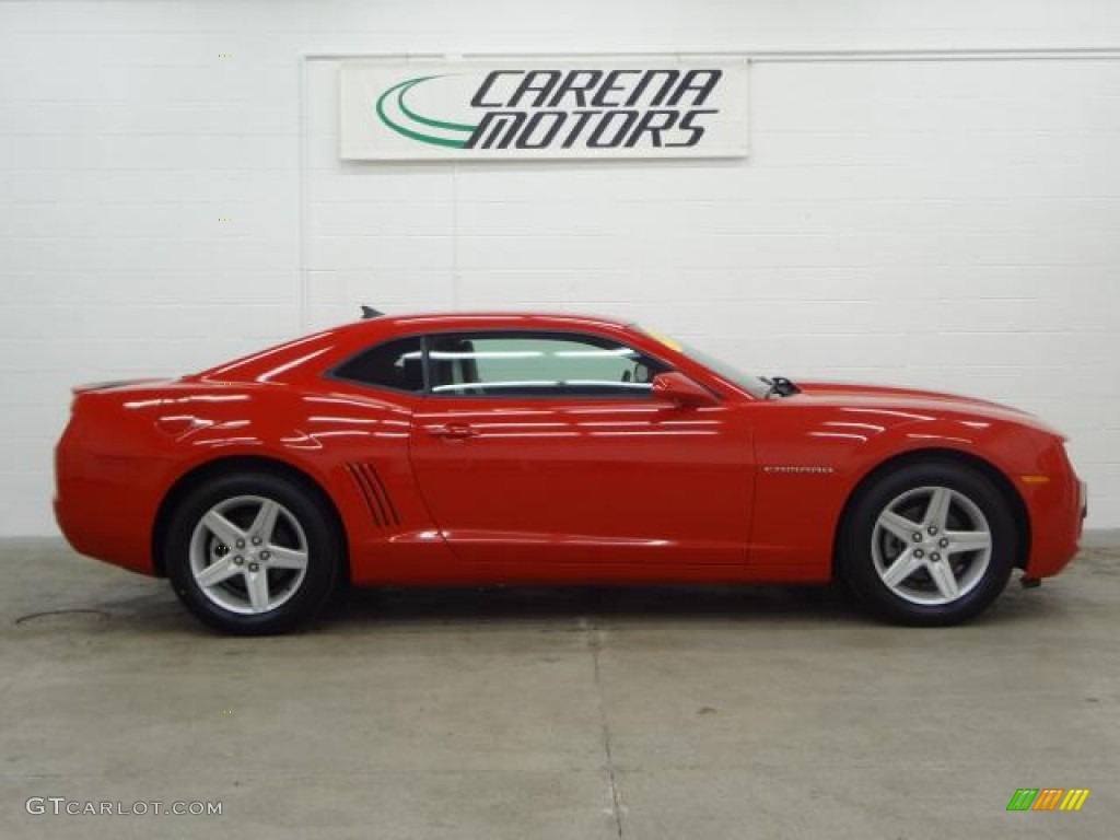 2011 Camaro LT Coupe - Victory Red / Gray photo #7
