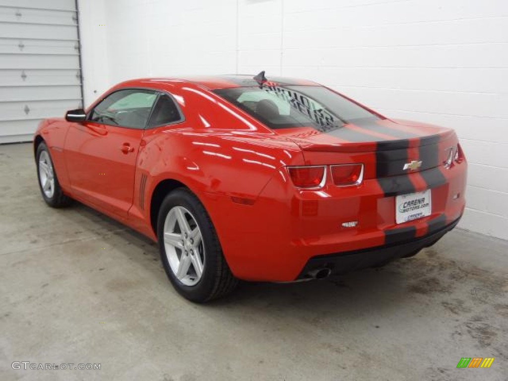 2011 Camaro LT Coupe - Victory Red / Gray photo #13