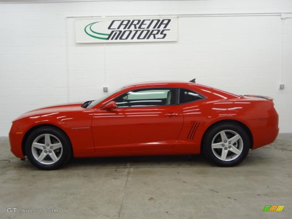 2011 Camaro LT Coupe - Victory Red / Gray photo #15