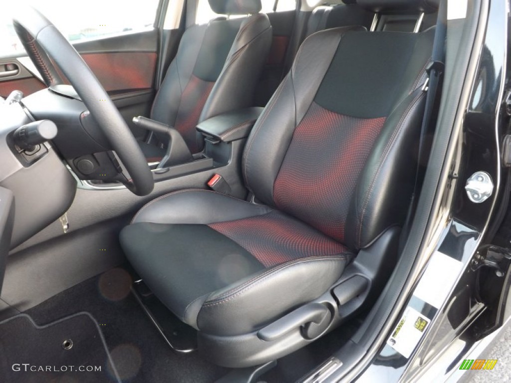 MAZDASPEED Black/Red Interior 2012 Mazda MAZDA3 MAZDASPEED3 Photo #78438339