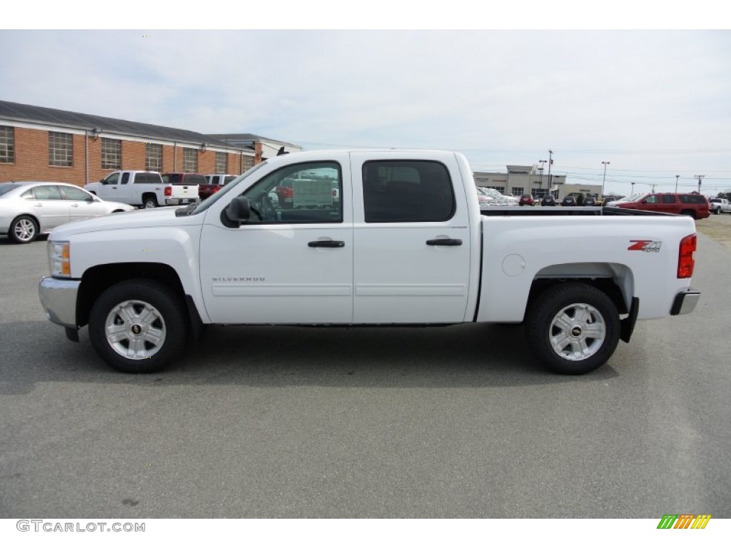 2013 Silverado 1500 LT Crew Cab 4x4 - Summit White / Light Titanium/Dark Titanium photo #3