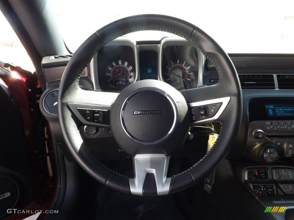 2011 Chevrolet Camaro LT/RS Coupe Black Steering Wheel Photo #78438668