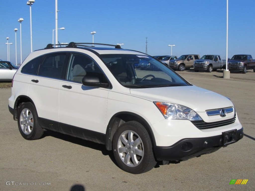 2008 CR-V EX 4WD - Taffeta White / Gray photo #5