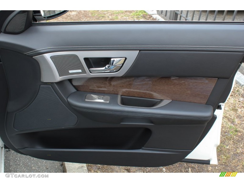 2010 Jaguar XF XF Supercharged Sedan Warm Charcoal Door Panel Photo #78440006
