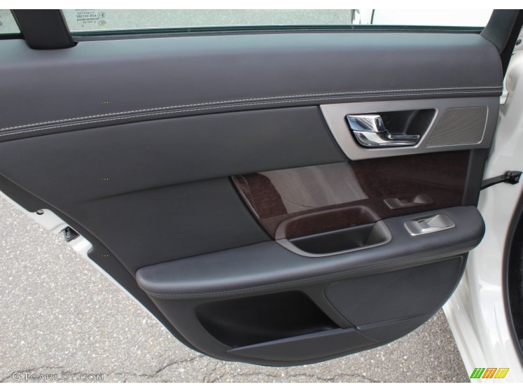 2010 Jaguar XF XF Supercharged Sedan Warm Charcoal Door Panel Photo #78440129