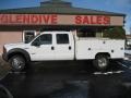 2005 Oxford White Ford F550 Super Duty XL Crew Cab Chassis Utility  photo #2