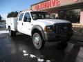 2005 Oxford White Ford F550 Super Duty XL Crew Cab Chassis Utility  photo #4