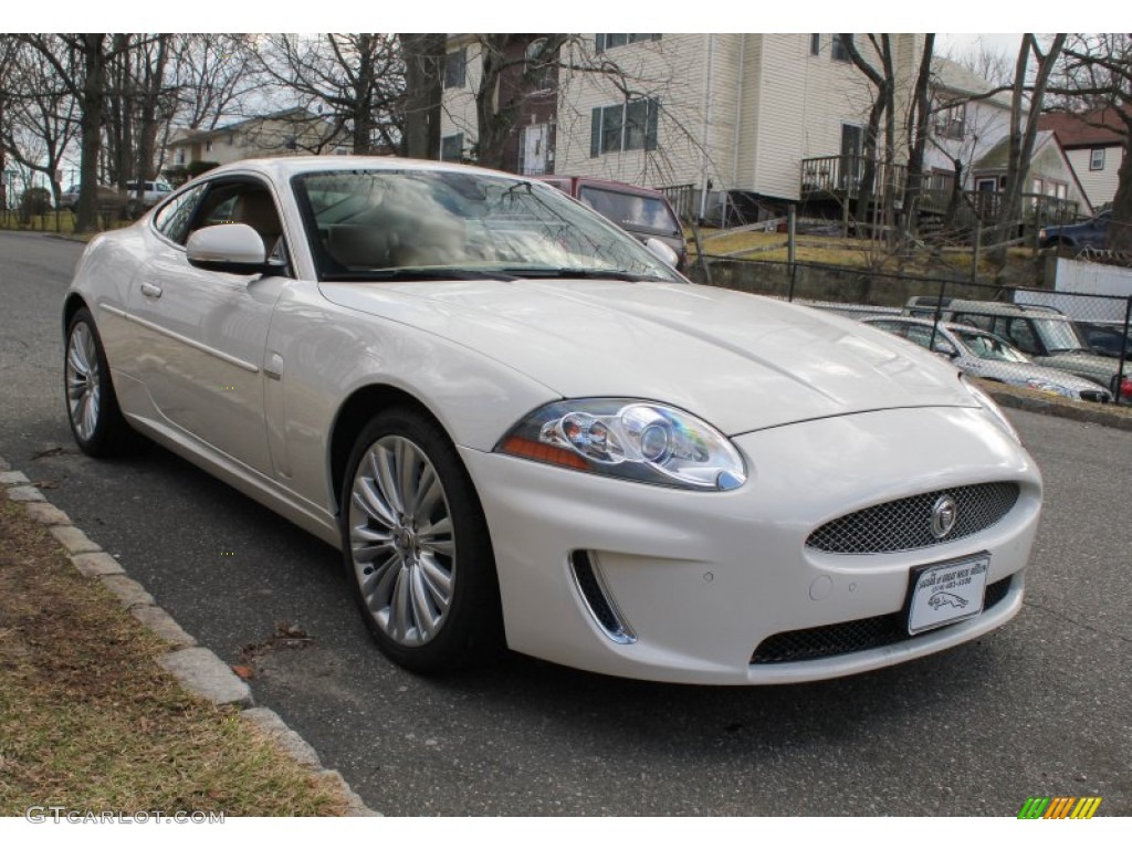 2010 XK XK Coupe - Porcelain White / Caramel photo #7