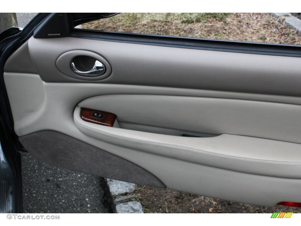 2002 Jaguar XK XKR Convertible Oatmeal Door Panel Photo #78441510