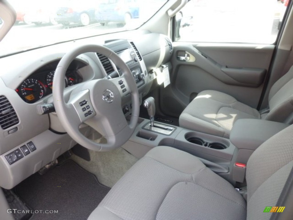 Steel Interior 2013 Nissan Frontier SV V6 Crew Cab 4x4 Photo #78442352