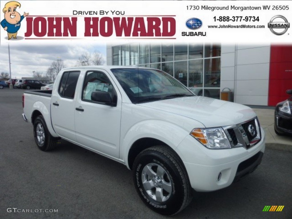 Glacier White Nissan Frontier