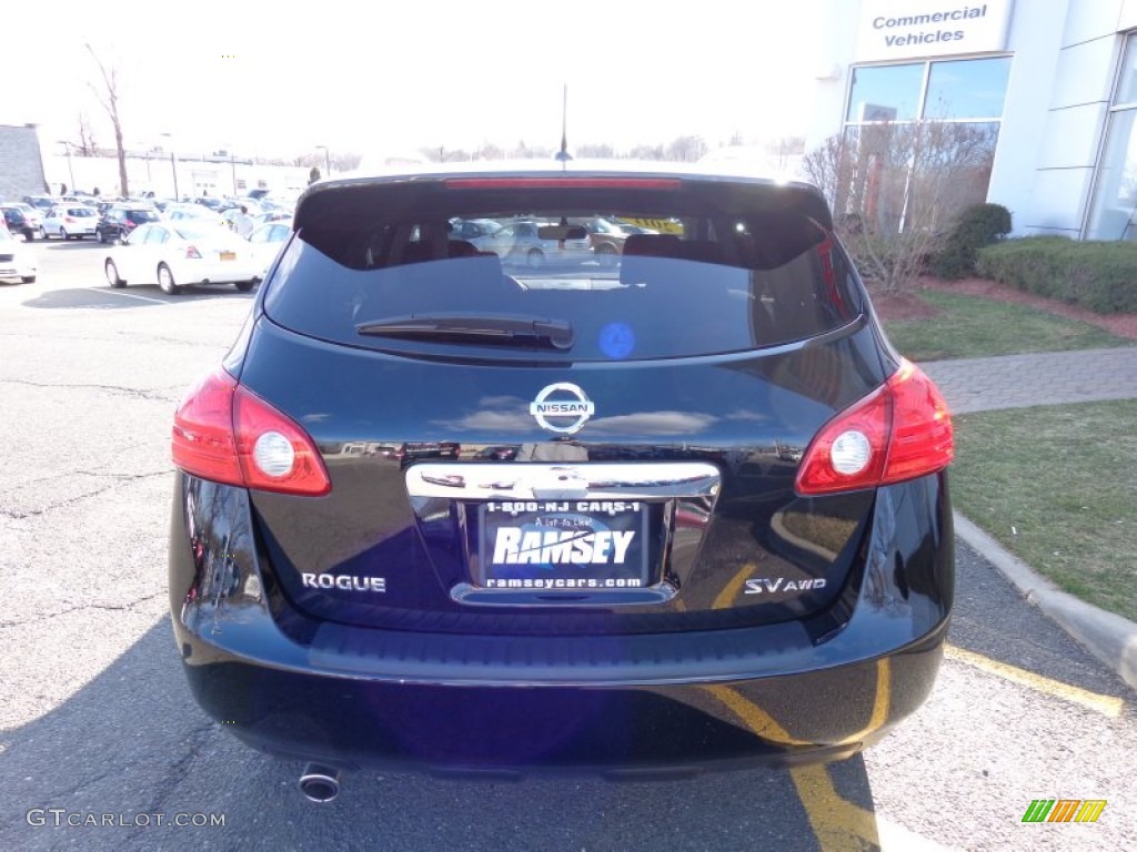 2011 Rogue SV AWD - Wicked Black / Black photo #3