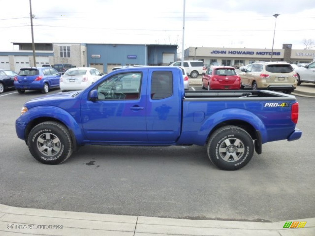 2013 Frontier Pro-4X King Cab 4x4 - Metallic Blue / Graphite/Steel Pro-4X photo #4