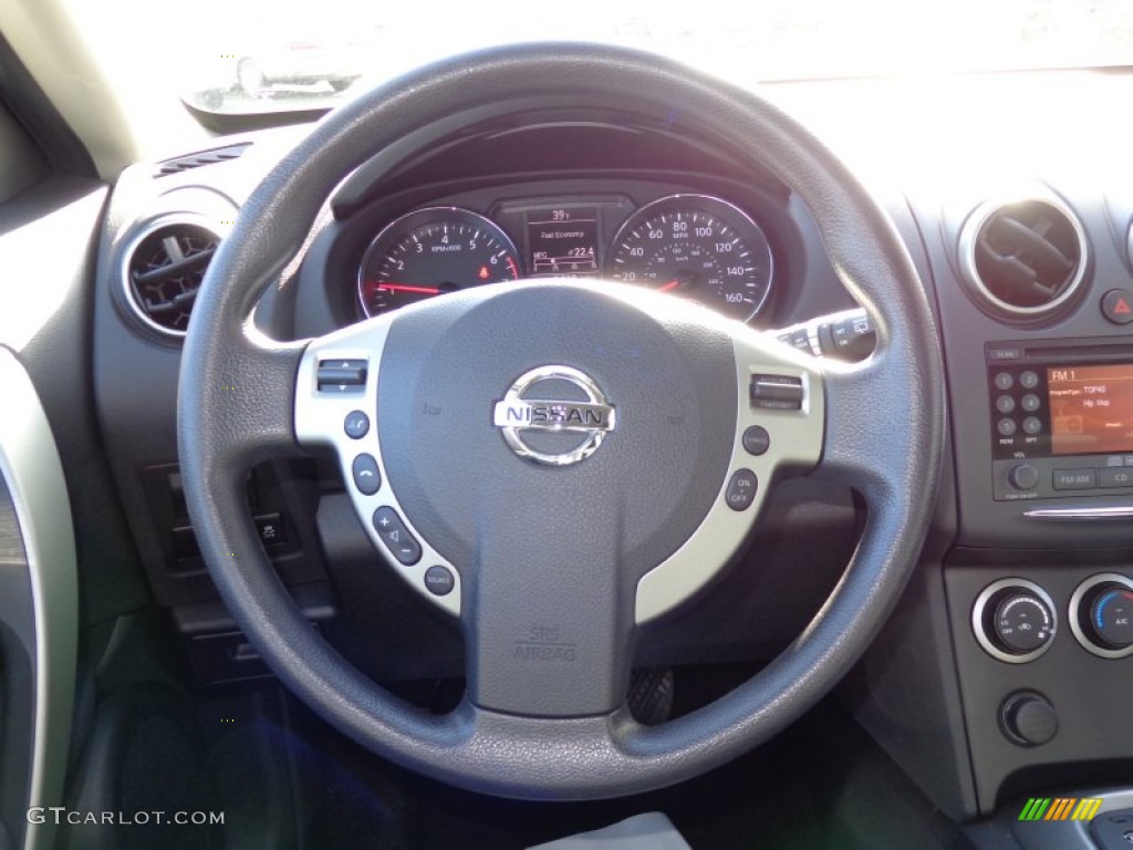 2011 Rogue SV AWD - Wicked Black / Black photo #13