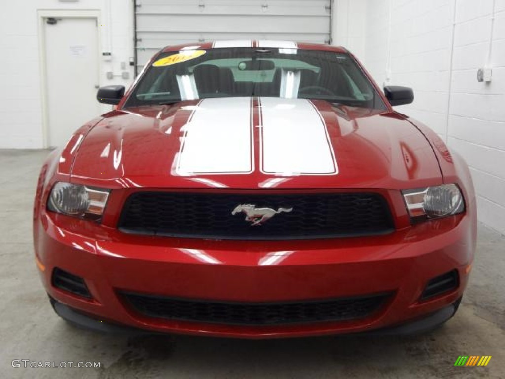 2011 Mustang V6 Coupe - Red Candy Metallic / Charcoal Black photo #4