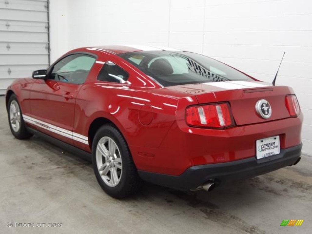 2011 Mustang V6 Coupe - Red Candy Metallic / Charcoal Black photo #8