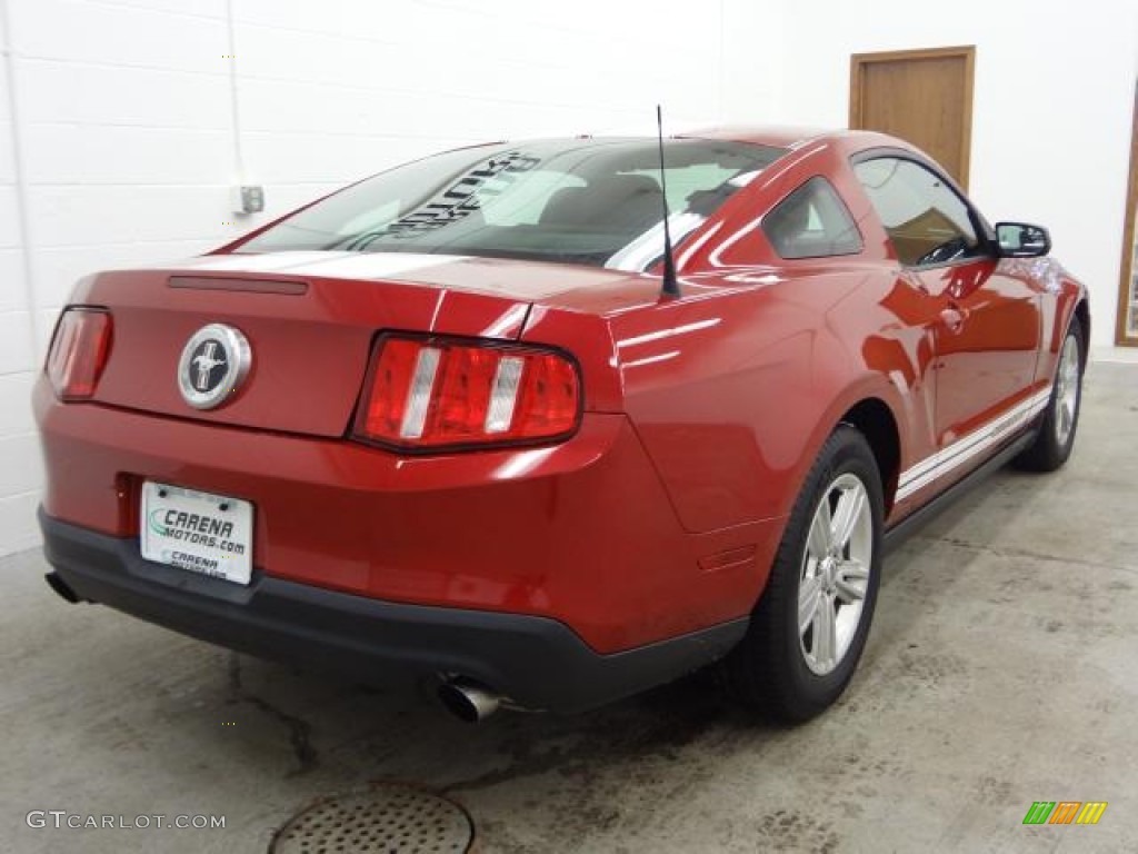 2011 Mustang V6 Coupe - Red Candy Metallic / Charcoal Black photo #10
