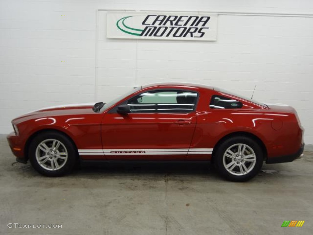 2011 Mustang V6 Coupe - Red Candy Metallic / Charcoal Black photo #11