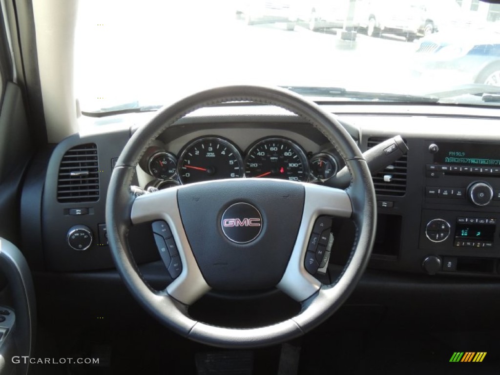 2012 Sierra 1500 SLE Crew Cab - Summit White / Ebony photo #7