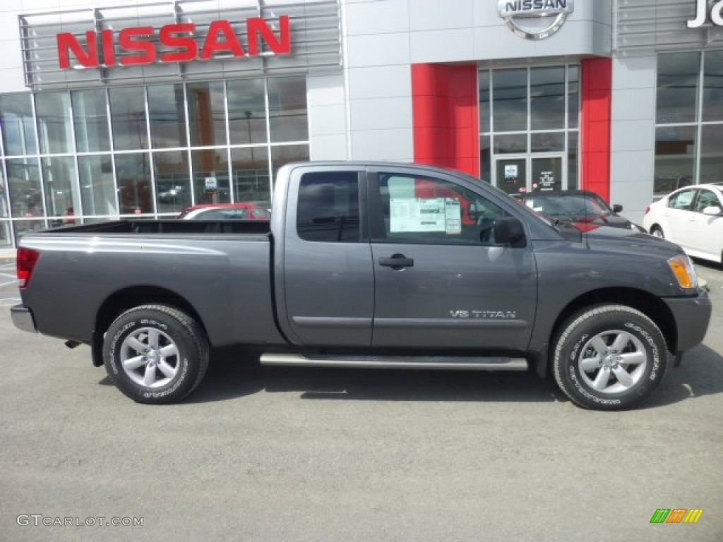 Gun Metallic 2013 Nissan Titan SV King Cab 4x4 Exterior Photo #78444097