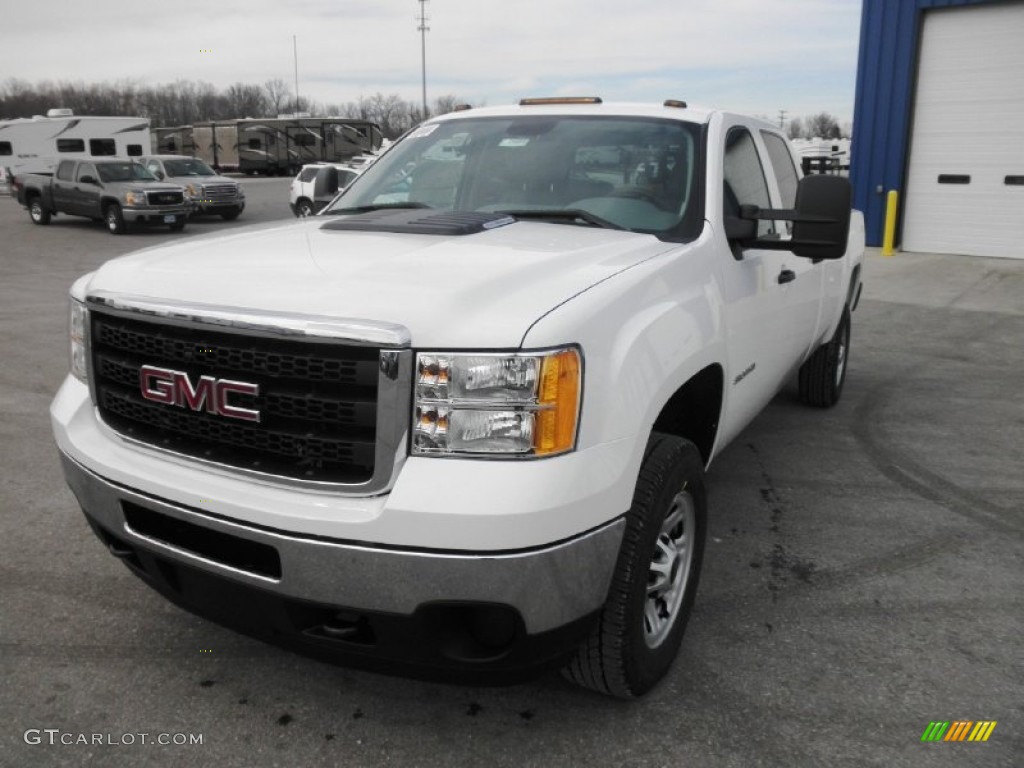 2013 Sierra 2500HD Crew Cab 4x4 - Summit White / Dark Titanium photo #3