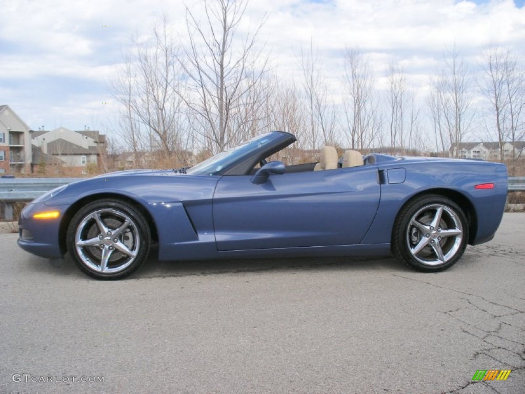 2012 Corvette Convertible - Supersonic Blue Metallic / Cashmere photo #12