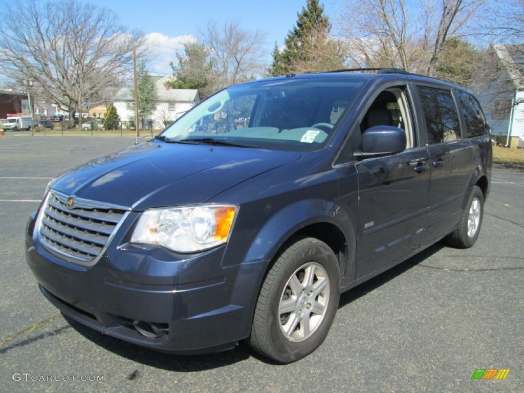 Modern Blue Pearlcoat 2008 Chrysler Town & Country Touring Exterior Photo #78445057