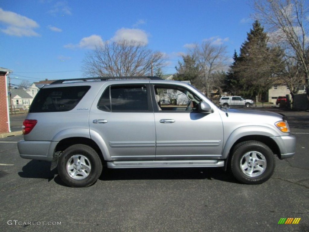 2001 Sequoia Limited 4x4 - Silver Sky Metallic / Charcoal photo #9