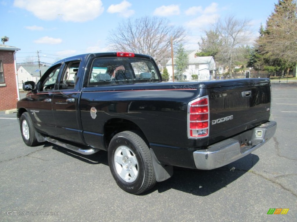 2004 Ram 1500 SLT Quad Cab - Black / Dark Slate Gray photo #5