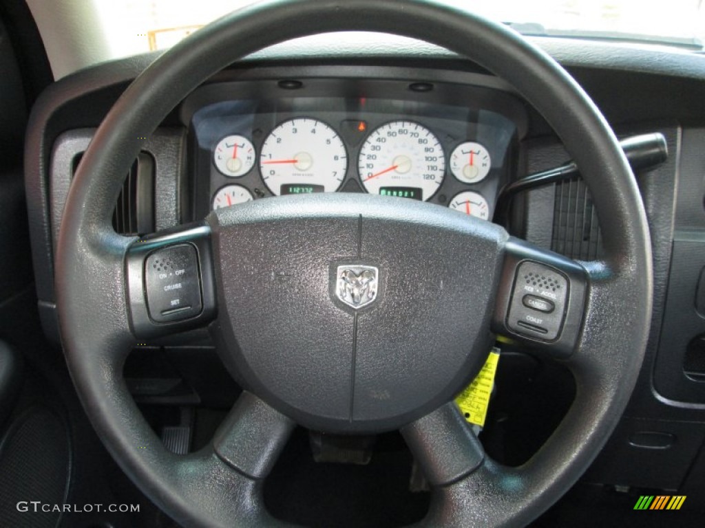 2004 Dodge Ram 1500 SLT Quad Cab Dark Slate Gray Steering Wheel Photo #78449735