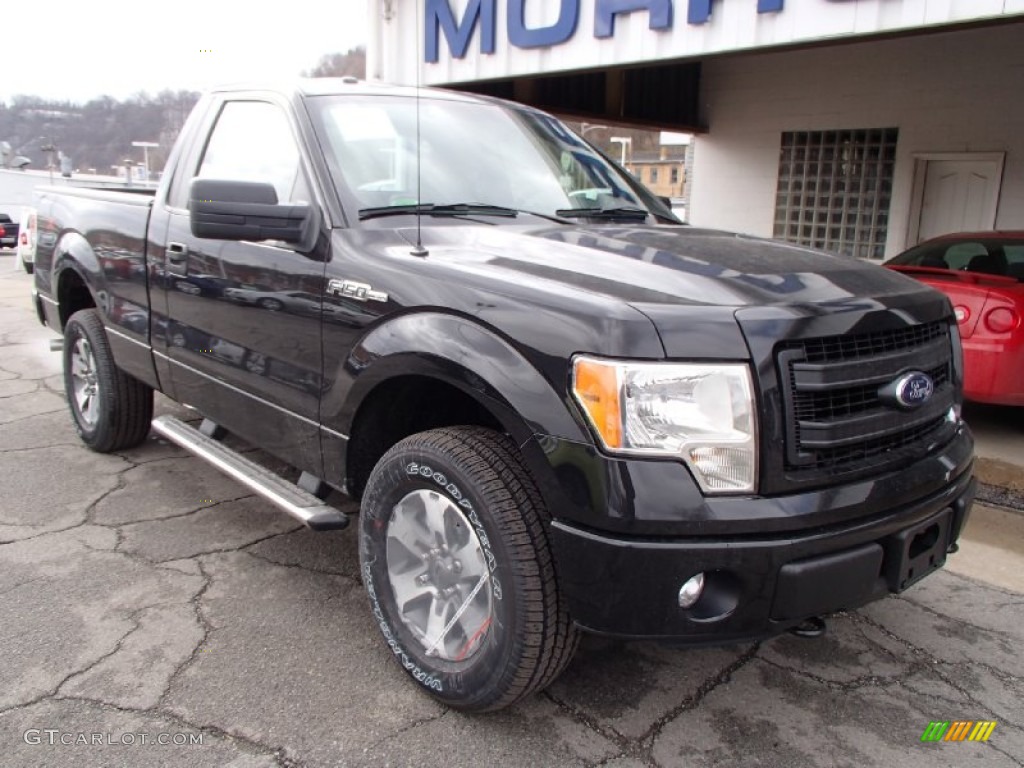 Tuxedo Black Metallic 2013 Ford F150 STX Regular Cab 4x4 Exterior Photo #78451388