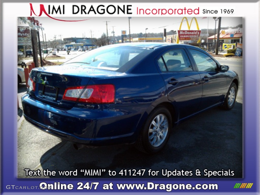 2009 Galant ES - Maizen Blue Pearl / Medium Gray photo #6