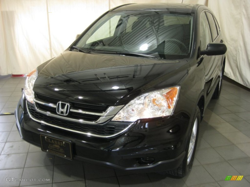 2011 CR-V EX 4WD - Crystal Black Pearl / Black photo #1