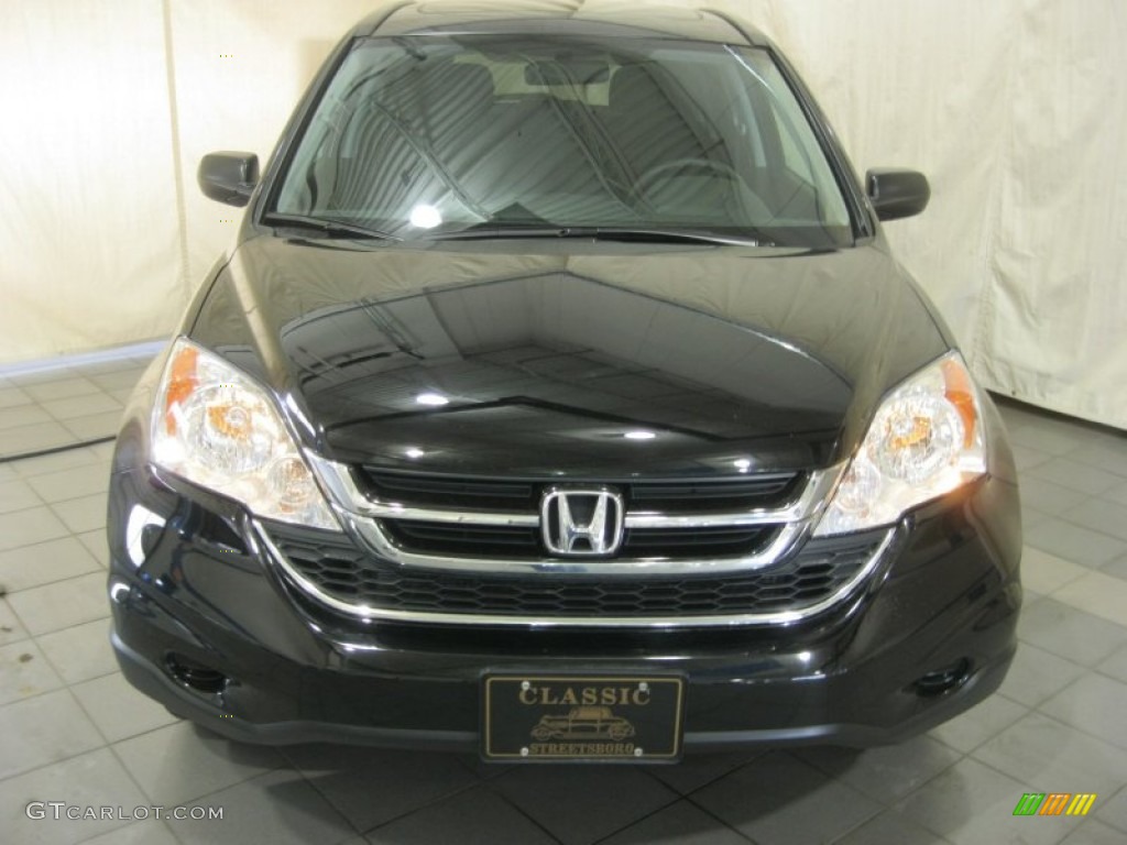 2011 CR-V EX 4WD - Crystal Black Pearl / Black photo #2