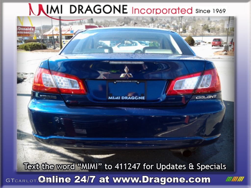 2009 Galant ES - Maizen Blue Pearl / Medium Gray photo #7