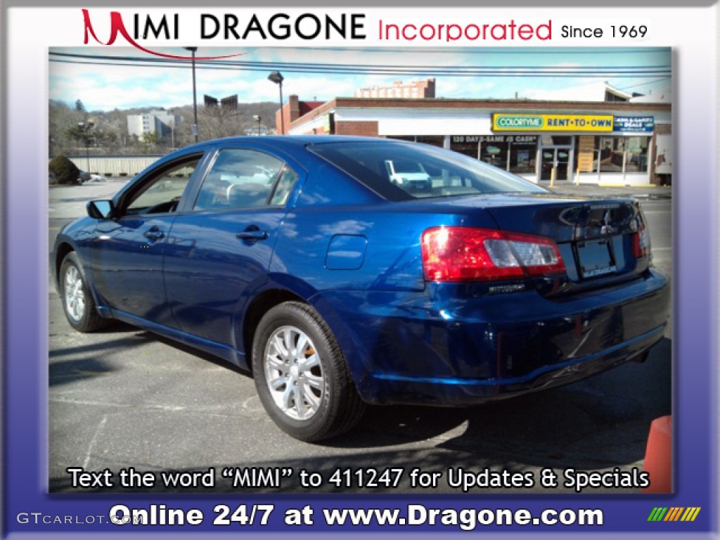 2009 Galant ES - Maizen Blue Pearl / Medium Gray photo #8