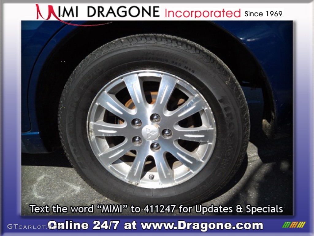 2009 Galant ES - Maizen Blue Pearl / Medium Gray photo #9