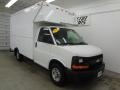 Summit White - Express Cutaway 3500 Commercial Utility Van Photo No. 2